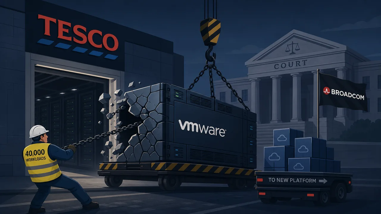 Tesco Rips Out VMware as Broadcom Fight Heads to Court
