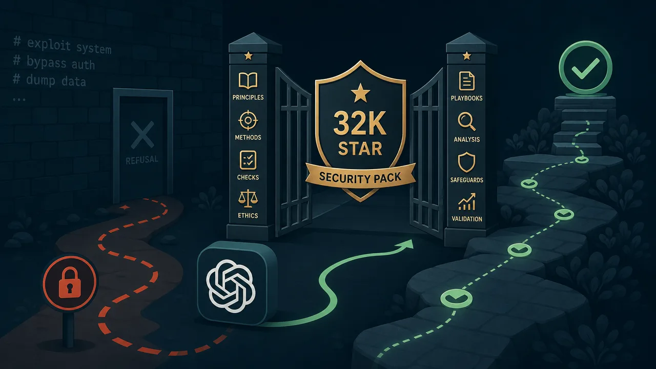 The 32k-star security pack that coaches agents past refusal