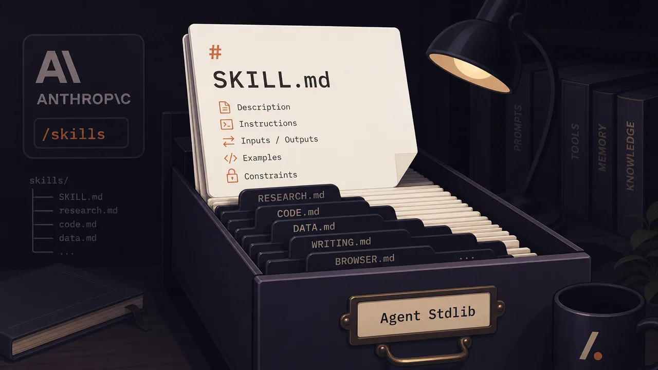 The Agent Stdlib Is a Folder of Markdown