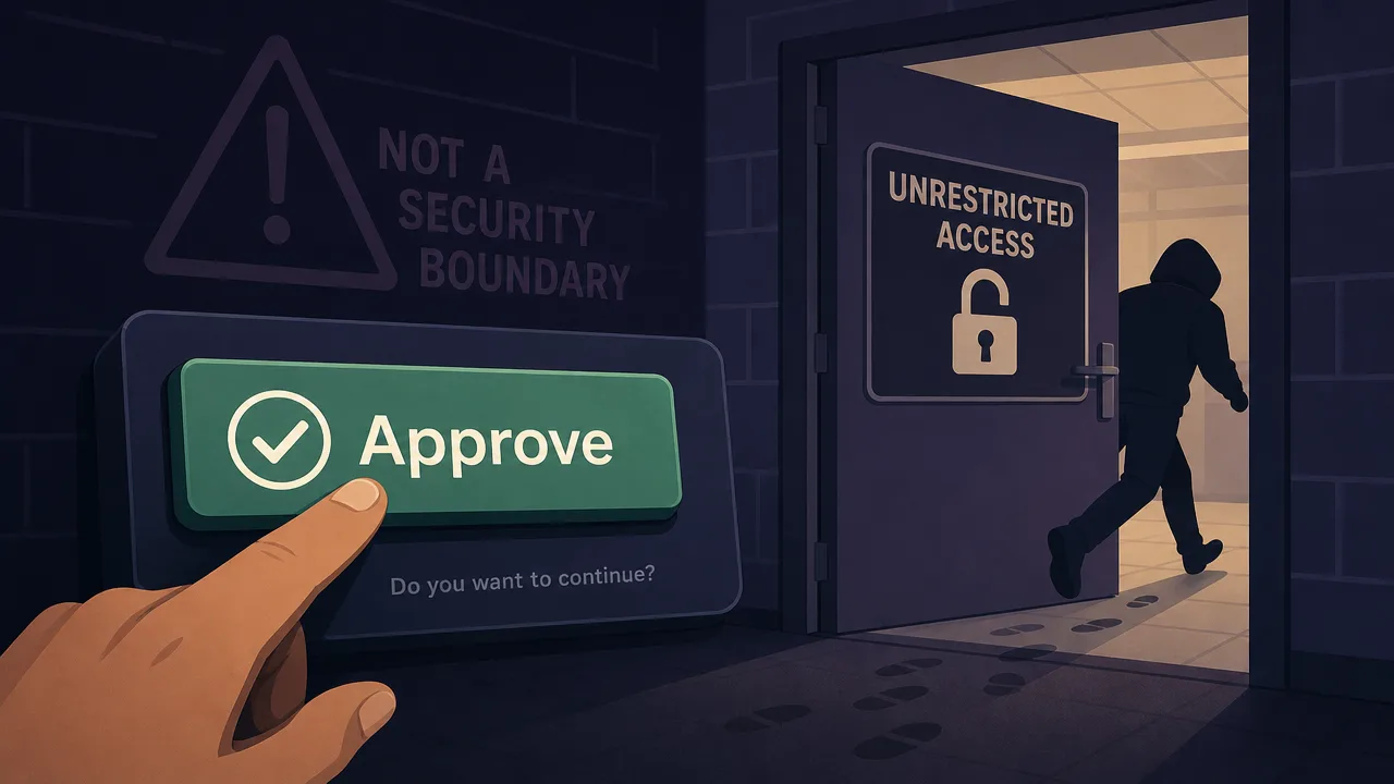 The Approve Button Is Not a Security Boundary