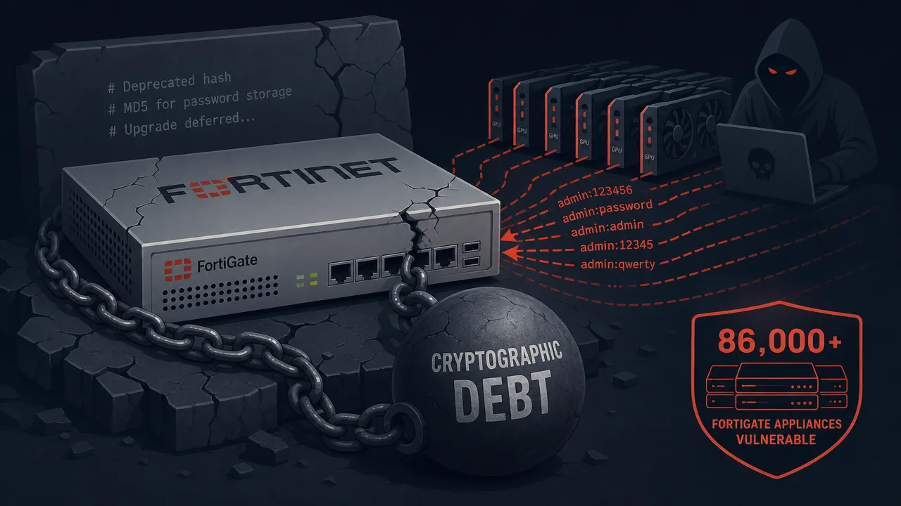 The Cryptographic Debt Fueling the FortiBleed Campaign