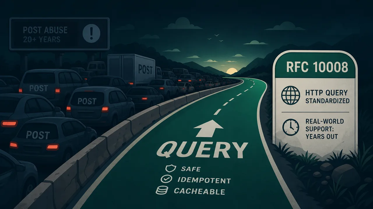 The HTTP QUERY method ends two decades of POST abuse