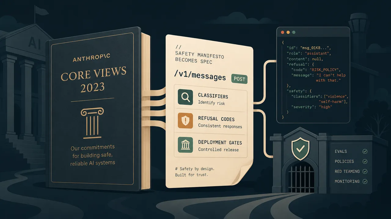 The Safety Manifesto That Became an API Spec