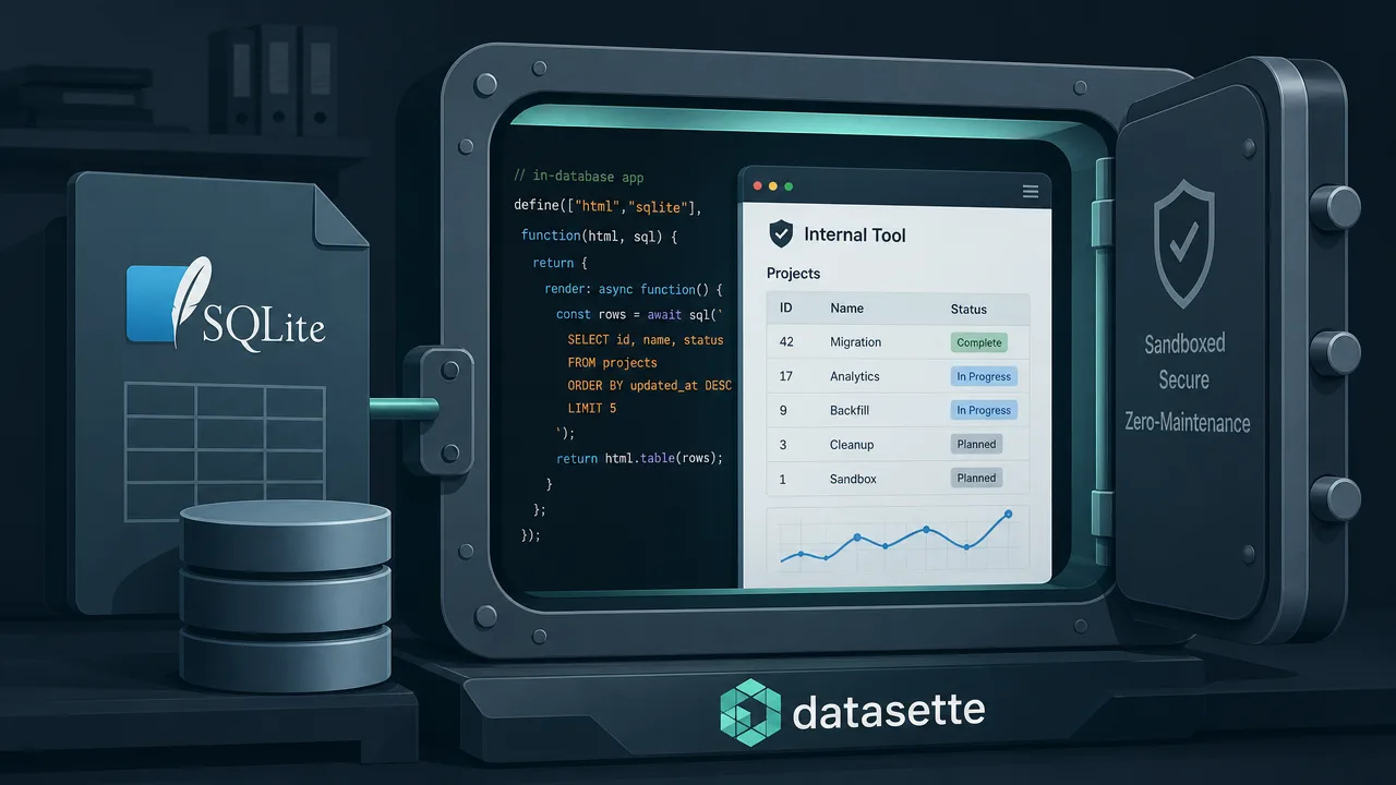 The SQLite App Server: Why Datasette Apps Changes the Game