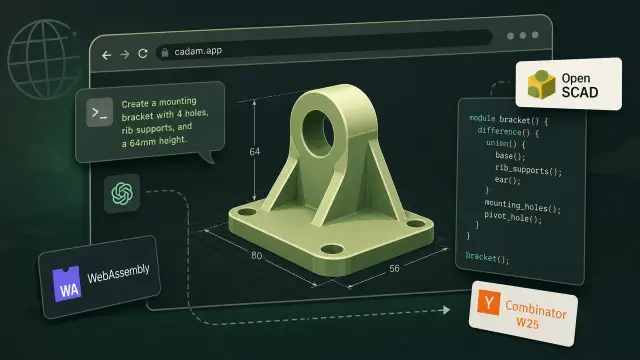Adam Brings Open-Source AI CAD Directly to the Browser