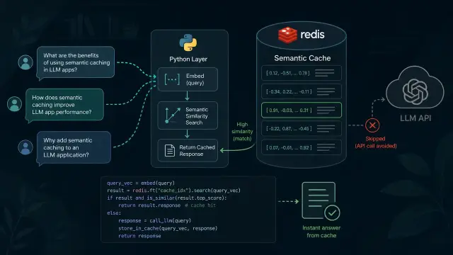 Add Semantic Caching to Your LLM App with Redis