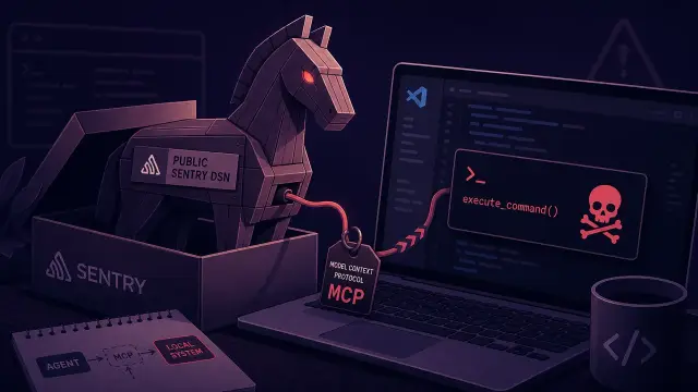 Agentjacking: How Public Sentry Keys Turn AI Coding Agents Into Trojan Horses