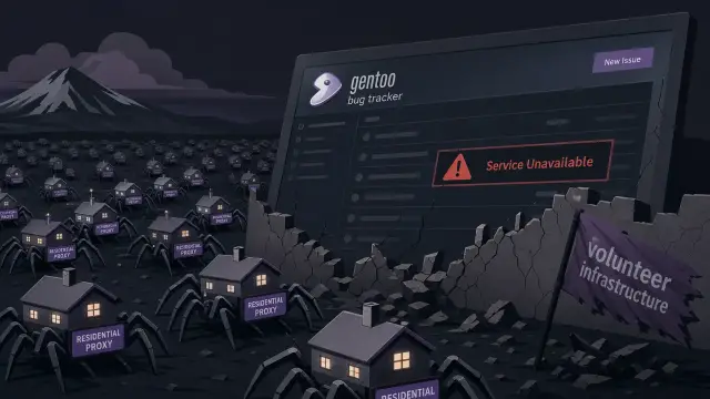 AI Scrapers Just Took Down Gentoo's Bug Tracker
