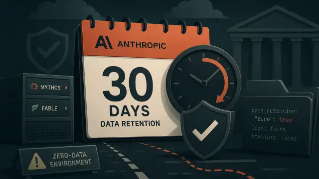 Anthropic Mandates 30-Day Data Retention for Mythos and Fable