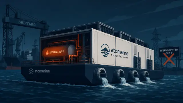 Atomarine's Nuclear Data Centers Will Burn Gas First