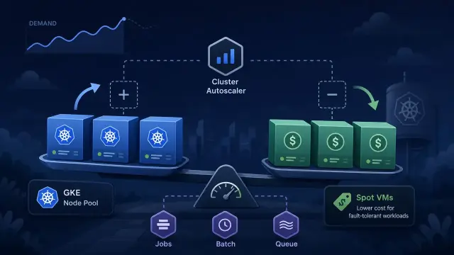 Autoscale GKE Node Pools with Cluster Autoscaler and Spot VMs