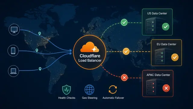 Balance Traffic Across Data Centers with Cloudflare Load Balancer
