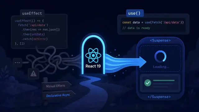 Beyond useEffect: Mastering React 19's use() Hook and Suspense