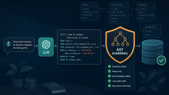 Build a Text-to-SQL Agent with Schema-Aware Guardrails