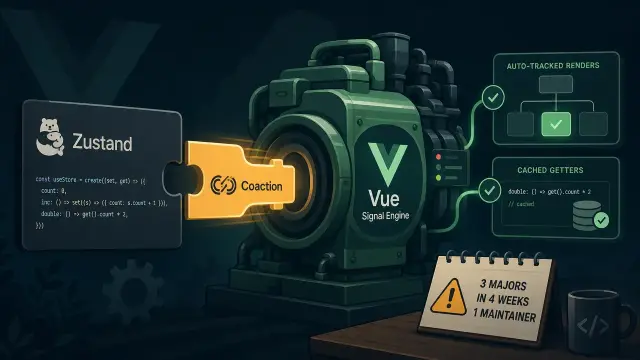 Coaction Puts Zustand's API on Vue's Signal Engine