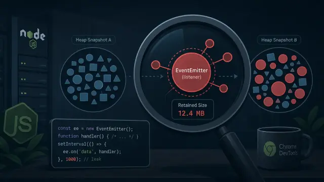 Debug Node.js Memory Leaks with Chrome DevTools Heap Snapshots