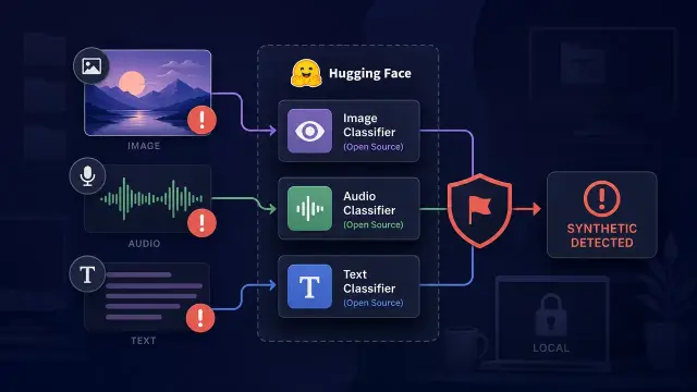 Detect AI-Generated Images, Audio, and Text with Open-Source Models