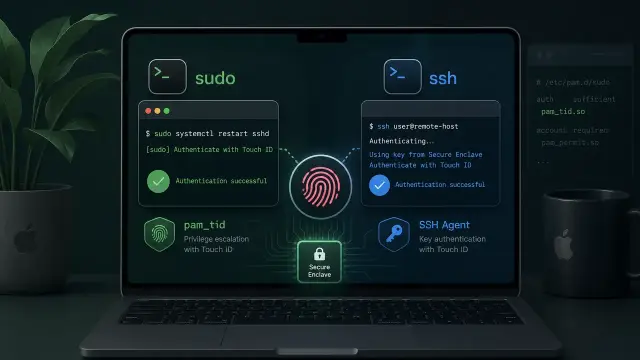Enable Touch ID for sudo and SSH Authentication on macOS