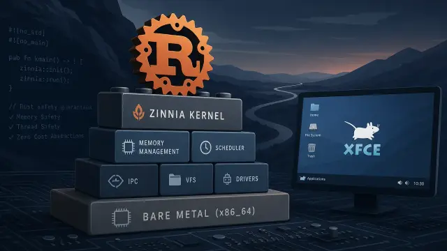 Exploring Zinnia, a Modular Rust Kernel That Boots to XFCE