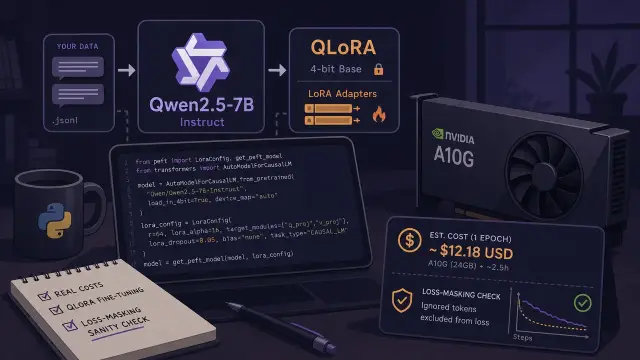 Fine-Tune Qwen2.5-7B with QLoRA on Your Own Data