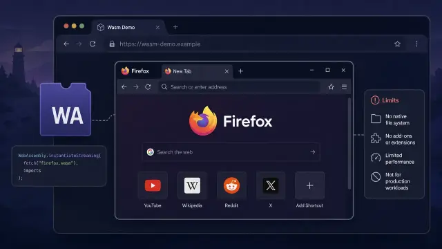 Firefox in Wasm Is a Nested Browser Demo