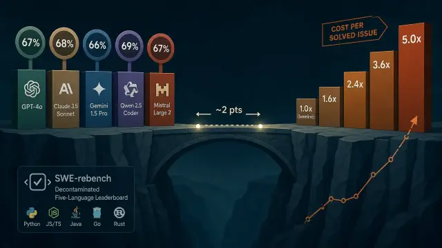 Frontier Coding Models Are Two Points Apart. Costs Aren't