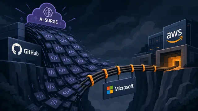GitHub's AI Surge Pushes Microsoft Onto AWS