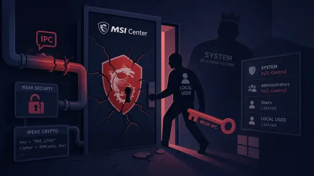 How MSI Center Exposed SYSTEM Privileges to Local Users