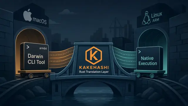 Kakehashi Runs macOS Binaries on Linux ARM, Wine-Style