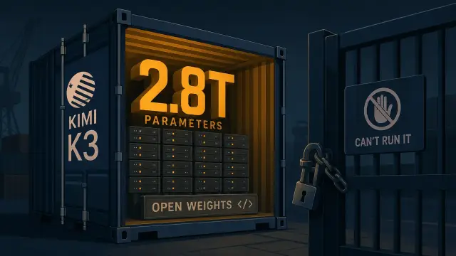 Kimi K3 Is Open. You Still Can't Run It.