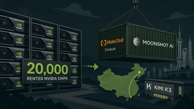 Kimi K3 Runs on 20,000 Rented Nvidia Chips