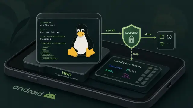 Linux on Android Without Root, a VM, or ptrace