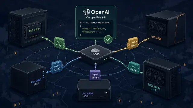 Mesh LLM Makes Spare GPUs Look Like One API