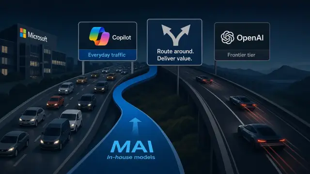 Microsoft doesn't need to beat GPT, just route around it