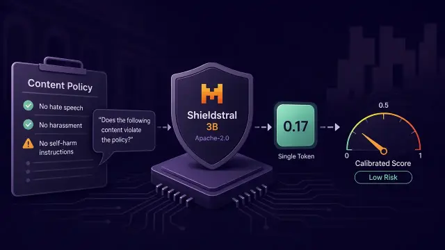 Mistral Shrinks Content Moderation to a Single Token