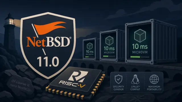 NetBSD 11.0 Bets Big on RISC-V and 10 ms MicroVMs