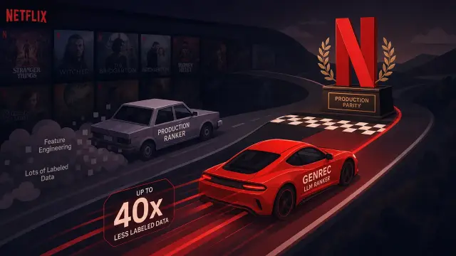 Netflix's LLM Ranker Just Beat Its Production System