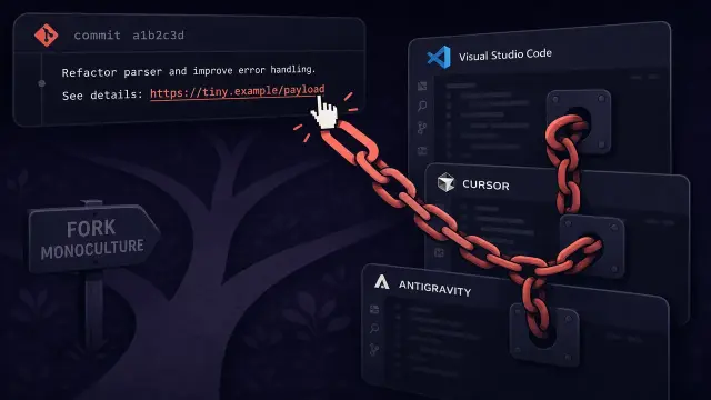One Link in a Commit Message Owns Your Editor