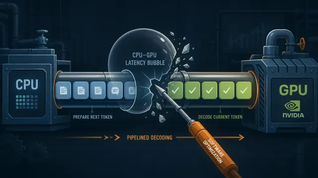 Popping the CPU-GPU Latency Bubble in Inference