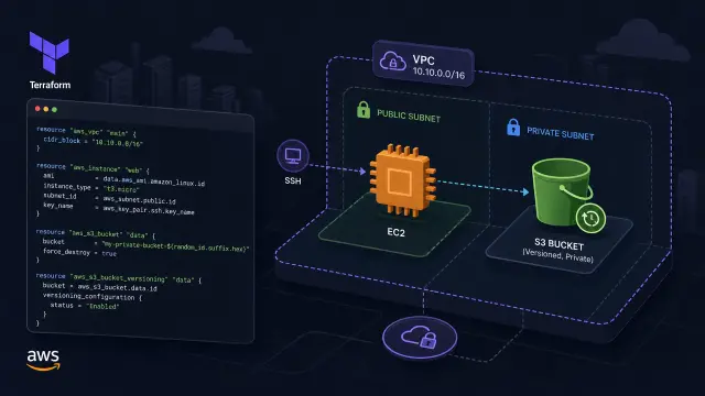 Provision an AWS VPC, EC2, and S3 Bucket with Terraform From Scratch