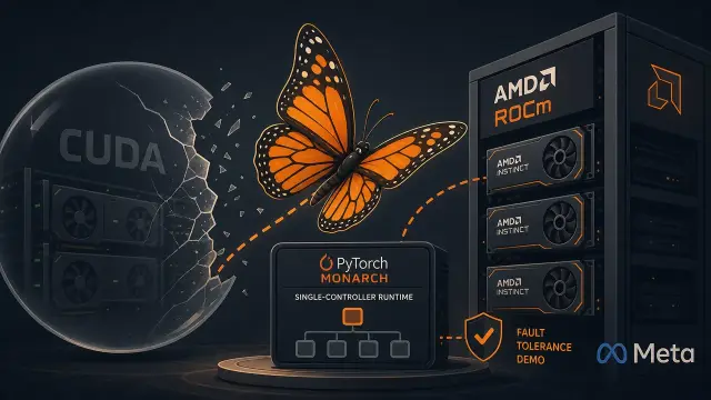 PyTorch Monarch Escapes the CUDA Bubble