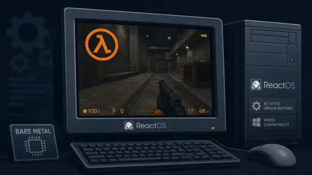 ReactOS Runs 3D-Accelerated Half-Life on Bare Metal