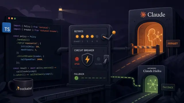 Resilient LLM Calls in TypeScript: Retries, Breakers, Fallbacks