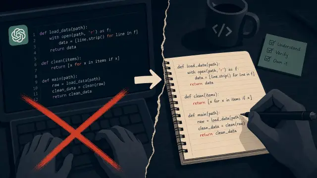 Retyping AI Code Is a Symptom, Not the Cure