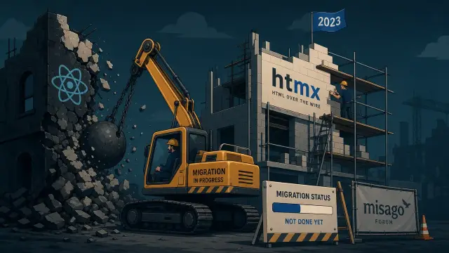 Ripping Out React Takes Years, Even When htmx Is Right