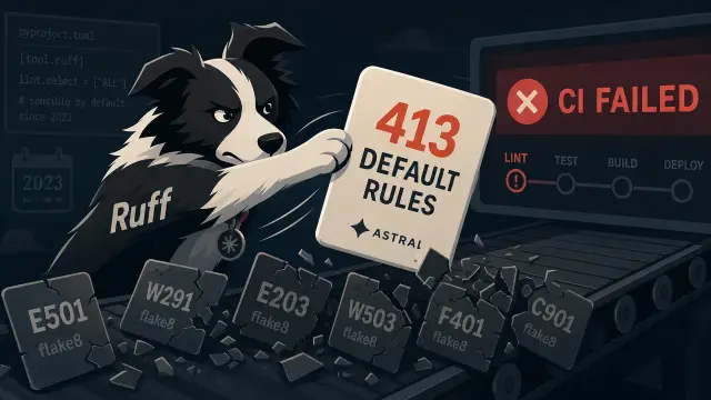 Ruff Flips On 413 Default Rules and Breaks Your CI