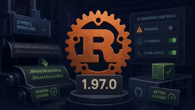 Rust 1.97.0 Modernizes Symbol Mangling and CI Warning Controls