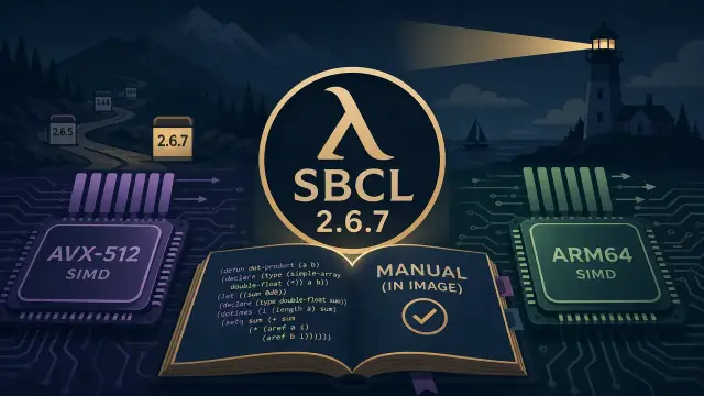 SBCL 2.6.7 Brings AVX-512 and ARM64 SIMD to Lisp