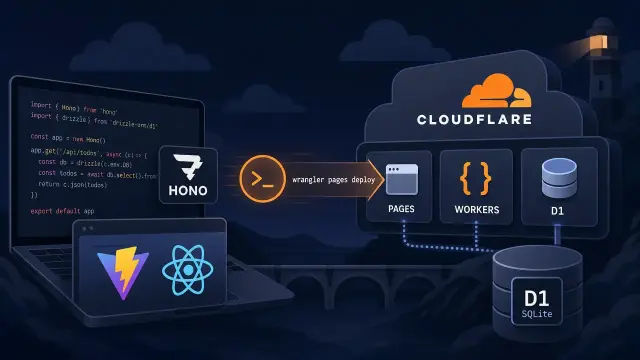 Ship a Full-Stack App to Cloudflare Pages, Workers, and D1 in One Deploy