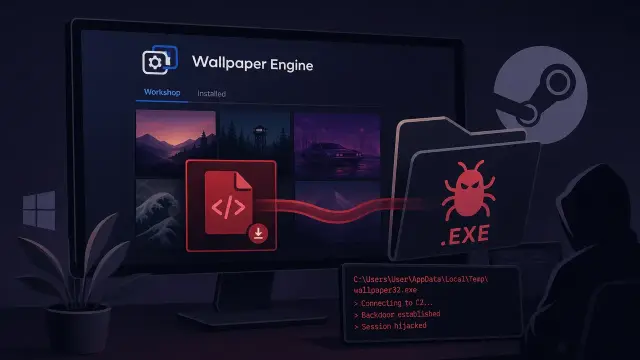 Steam Workshop Wallpapers Exploited to Run Malicious Binaries